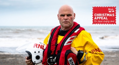 Morrison Water Services’ Anthony Binns has been chosen to be the face of RNLI’s Christmas appeal.